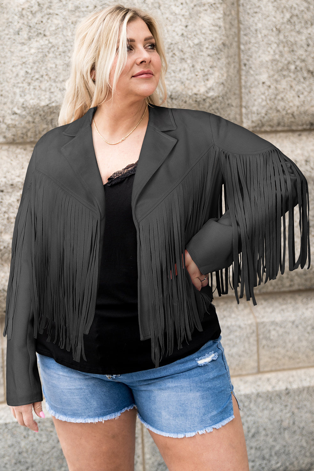 Rustler Fringe Open Front Jacket